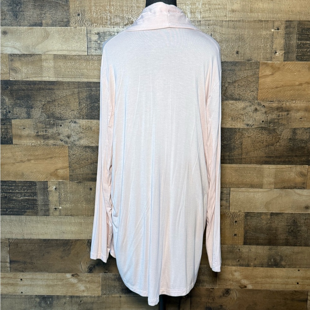 Express Women's Light Pink Open Cardigan Long Sle… - image 4